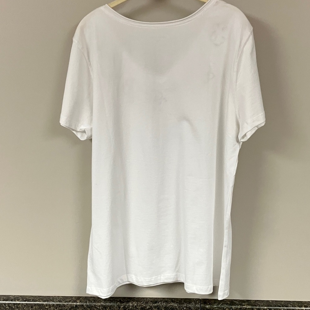 NWT Laura Scott detailed white shirt xl 16 - Picture 4 of 9